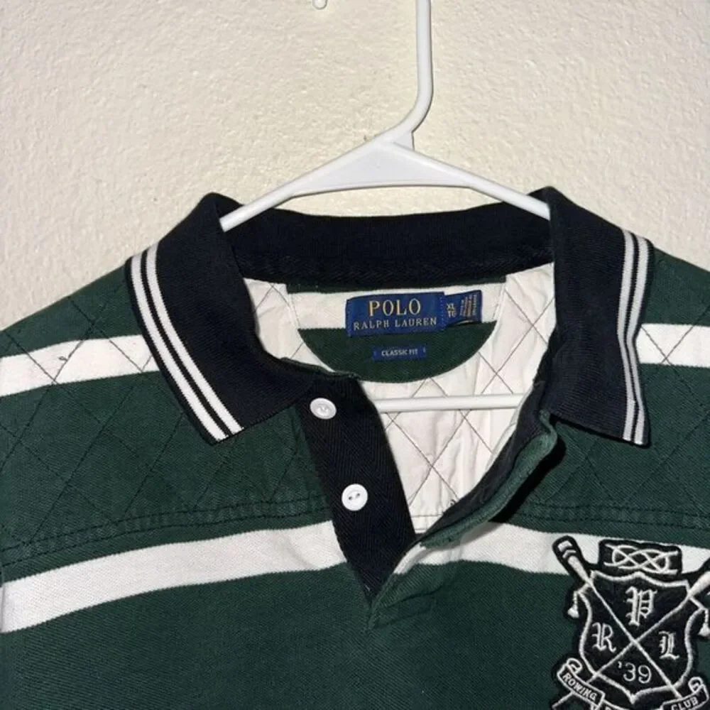 Polo Ralph Lauren Rowing Polo Shirt Mens X-Large‎ Green Short Sleeve 100% Cotton